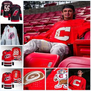 Jake Guentzel Carolina 2024 Inspirowana vintage Hurricanes Jersey Sebastian Aho DmitriR Orlov 92 Kuznetsov Andrei Seth Jarvis Martin Necas Jarvis Staal Slavin