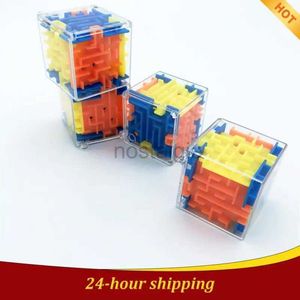 Intelligensleksaker Maze Six-Sided Transparent Puzzle Speed ​​Rolling Ball Cubes Toys for Children Stress Reliever 24327