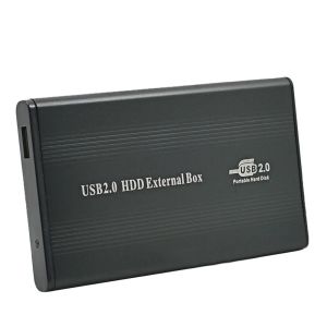 Muhafaza Chipal Alüminyum Harici USB 2.0 2.5 IDE Muhafaza Konteyneri Sabit Disk Sürücüsü HDD Kutusu 500GB 1 TB SSD DVD Optibay