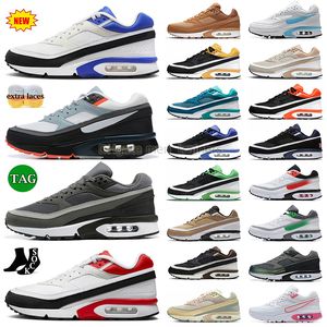 Atacado OG Bw Mens Running Shoes Outdoor Sports Designer Baixo Preto Branco Persa Violeta Rosa Cinza Nevoeiro Lyon Pure Platinum Bws Mulheres Maxs Tamanho 12 Sapatilhas