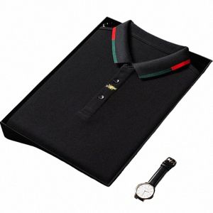 luxury Brand 100%Cott Men's Polo Shirt 2024Spring New Embroid Exquisite Lg Sleeve T-Shirt British Fi Trend Men Clothing h9ZC#