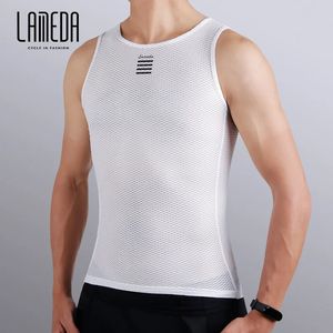 Lameda suor camisa absorvente de suor ciclismo colete roupa interior dos homens estrada mountain bike ciclismo roupas camisa longa mangas curtas 240323