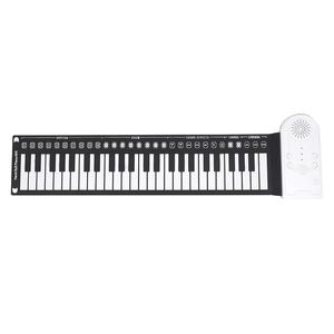 49 Keys Digital tangentbord Flexibel Roll Up Piano Loud Speaker Electronic Hand Roll Piano Keyboard Instrument Gift for Music Lover