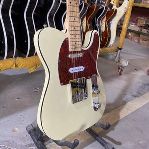 China Electric Guitar, Cream White Color, Factory Direct Sales, kan anpassas, gratis frakt