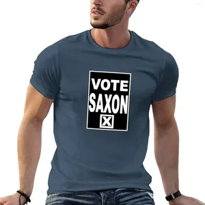 メンズポロス投票サクソンTシャツヒッピー服の男の子ホワイト税関スウェットシャツの男性