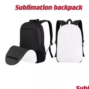 Outros suprimentos de festa festiva atacado sublimação DIY mochilas em branco escritório transferência de calor saco de impressão pessoal criativo poliéster dh6bh