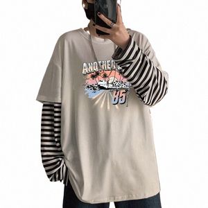 ヒップホップパンクカートマンガグラフィックTシャツ女性の一般的なLGスリーブソフトTシャツ夏の丸い首のルーズストリートウェアトップスX1TZ＃