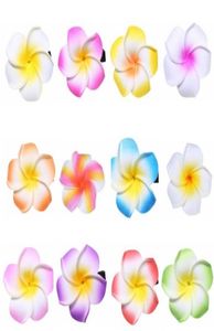 15 off Hawaiian Florida Beach Plumeria Wedding Flowers Hairgrips Foam Frangipani Flower Hairpin Bridal Hair Clip Girl Hair Acces2911817