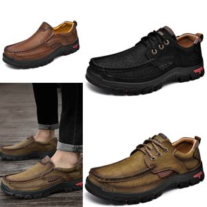 NOVO Conforto Mens sapatos mocassins sapatos de couro casuais sapatos de caminhada uma variedade de opções de tênis de grife formadores GAI