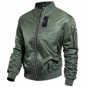 Bomber Flight Pilot Jacket Men Winter Autumn MA-1 Pilot Air Force Jackets Male Army Militär Motorcykel Vattentät baseballrock E0nd#