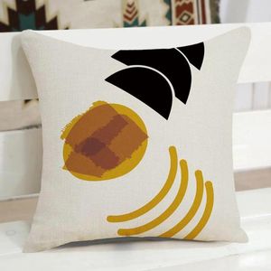 Pillow Throw Pillowcase Minimalism Abstract Pattern Printed Pillowslip With Hidden Zipper Bedding Decoration Soft & Comfy Sofa