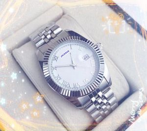 Hip Hop Iced Out Herren-Designeruhr mit 3 Zeigern, automatischem Datum, Quarz-Kalenderuhr, Goldkalender, komplettes Edelstahlband, Uhren, Montre de Luxe-Geschenke