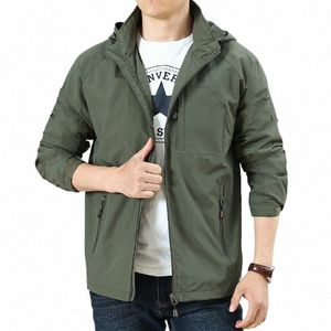 spring Autumn Men's Hooded Solid Zipper Shirring Pocket Lg Sleeved Cardigan Jacket Coats Office Lady Fi Casual Tops b18Q#