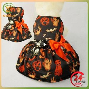 Dog Apparel Pumpkin Costume Lovely Easy To Wear Comfortable Fabric Unique Design Perfect Clothes For Halloween Dogs