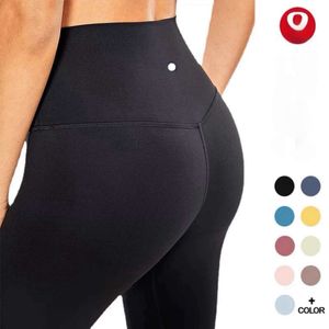 Lu Donna Yoga Push Up Fiess Leggings Morbidi pantaloni sportivi a T-line elastici a vita alta con sollevamento dell'anca lu Leggings