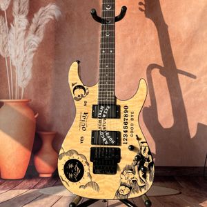 Ouija Moon Electric Guitar Solid Body Rosewood Plank Maple Neck For Dynamic Tone