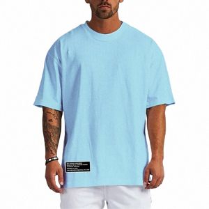 T-shirt da uomo casual estiva di grandi dimensioni Mesh Quick Dry T-shirt Movimento Fitn Manica corta Allentato Classic Gym Bodybuilding Equipment Top 20bo #