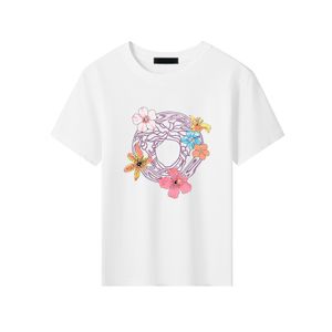 Fasion Kinder Designer T-Shirt Sommer Babykleidung Fasion Kid T-Shirt Kind Grafik T-Shirt 100 % Baumwolle Buchstabe Baby Kurzarm Tops Markenhemden CXD2403272-6