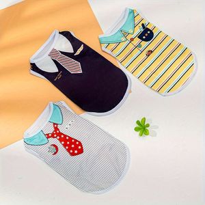 Clothing, Cute Cartoon Printed Pet Vest Casual Dog Clothing