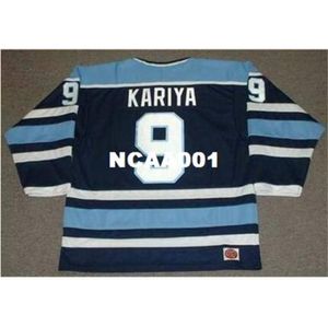 001s 9 PAUL KARIYA Maine Black Bears 1993 CCM Vintage Home Hockey Jersey or custom any name or number retro Jersey3833242