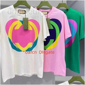 Womens T-Shirt Designer Designers Mens T Shirt Fashion Trend Men Casual Shirts Man Clothing Street Loose Sleeve Girl Clothes Couple Mo Otj6O