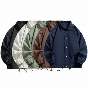2024 Spring New Fable Men's Jacket Trendy Versatile Waterproof Coat Workwear Casual Youth Baseball Suit 9978 B002#