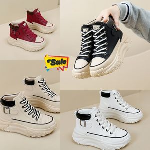 Positive Resistant Comfort High top shoes spring and autumn vintage womens shoes thick soled small white shoes leisure sports board shoes GAI