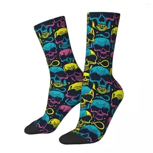 Men's Socks Art Skull Grunge Skulls Unisex Winter Hiking Happy Street Style Crazy Sock