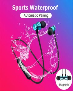 Wireless Bluetooth Earphone Stereo hörlurar Sport Bluetooth Headset Earbuds Magnetic Earpiece With Mic för iPhone Samsung Note204939488