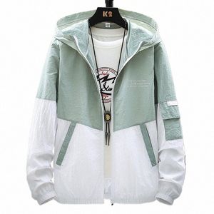 Summer Hooded Jacket män kvinnor vattentätt solskyddskläder fiske jaktkläder snabb torr hud lapptäcke vindbrytare j19t#