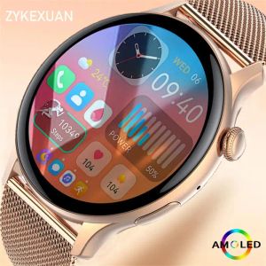 Watches 2023 New Smartwatch 1.43 inch Full Screen Bluetooth Calling Heart Rate Sleep Monitor Sport Models Smart Watch For Men Women+Box