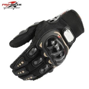 Спорт на открытом воздухе Pro Байкерские мотоциклетные перчатки с полным пальцем Мото Мотоцикл Мотокросс Защитное снаряжение Guantes Racing Glove6611212