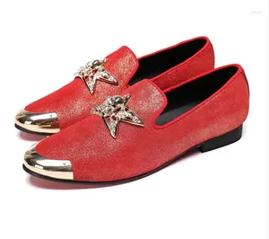 Модельные туфли Формальные красные свадебные оксфорды 2024 Мужские роскошные кожаные мужские туфли на плоской подошве Повседневные британские стильные золотые туфли с круглым носком