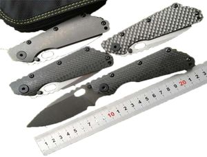 OEM SMF Kolfiber Titanhandtag D2 Blade Copper Washer Folding Knife Kitchen Outdoors Utility Knives Multi EDC Tools9871263
