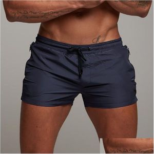 Mens shorts y badkläder andningsbar simning sunga mjuka stammar baddräkt män ombord surfing strand korta trosor droppleverans kläder koagel dhe7k