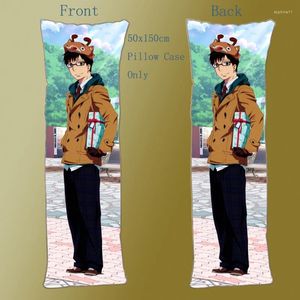 Fronha anime dakimakura corpo azul exorcista okumura yukio capa acessórios de decoração para casa 150x50cm