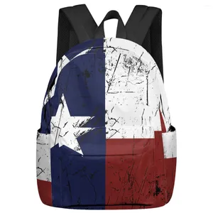 Plecak American State Flag Duże pojemność Mężczyźni laptopy Torby liceum Teen College Girl Student Mochila