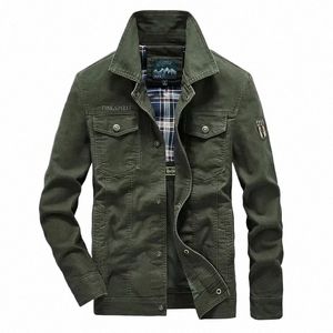 Plus size 7xl 8xl kurtka wojskowa mężczyźni Jakość Cott Spring Autumn Mens Jackets Multi-Pockets Casual Coats Mężczyzna chaquetas hombre f7rv#