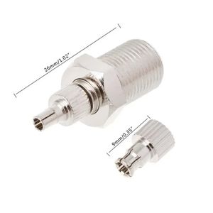 2024 2pcs Adattatore coassiale RF SMA a TS9 Coax Jack Connector SMA Jack femmina a TS9 Mash Plug Silverfor TS9 Coax Jack Connector per TS9 Coax