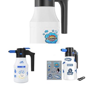 Upgrade 1.5L Electric Sprayer Watering Can USB Rechargeable Wash 2600Mah Lithium Battery Foam Car Cleaning Tool Upgrade