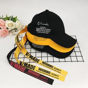 Top kapaklar hip hop beyzbol kapağı uzun kemer şerit sokak kıyafeti Korean k gd bigbang pamuk ayarlanabilir sokak tarzı şapka snapback kemik