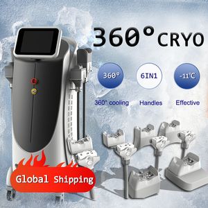 Toppförsäljning 4 hanterar fettfrysning kroppsformning 4D cool cryo 360 cryolipolyss bantningsmaskin spa ce certifikat
