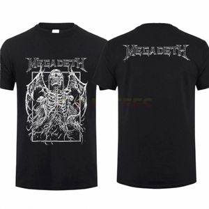 Удивительная мужская футболка Rising Megadeths Rock Band с графическим принтом, двухсторонняя футболка Fi Oversized Cott, футболка европейского размера V6iC #