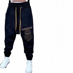 lettera stampata Fi pantaloni della tuta autunno ultima grande tasca Harem pantaloni all'aperto Jogger pantaloni sportivi marchio di abbigliamento 76kW #