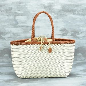 Abendtaschen Designer Echtes Leder Gewebte Umhängetasche Frauen Weben Casual Shopping Vintage Tote Geldbörse Rindsleder Kreuz