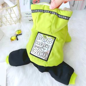 Parkas Super Warm Dog Down Jacket Winter Snow Clothes for Small Dogs Chihuahua Costumes Overalls for Dogs With Shiny Mirror Stickers