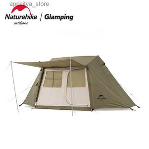 Tents and Shelters Naturehike Clearance Price Automatic Easy Ridge Tent Village 5.0 Tent Of The Family Outdoor Camping Folding Tent For 3-4 People24327