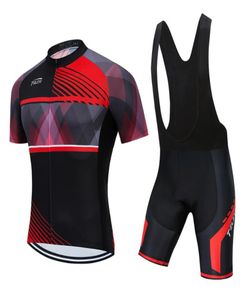 New Red teleyi Pro Bicycle Team manica corta da uomo039s Maglia da ciclismo Estate traspirante Set di abbigliamento da ciclismo5568385