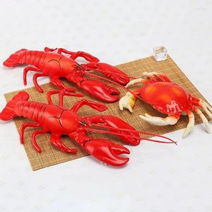 Dekorativa blommor 1Set Colorful Artificial Shrimp Quality Lobster Model Perfekt för festerpografi