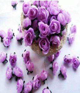 Typ1 100st Light Purple Roses Artificial Silk Flower Heads Wedding Bridal Bouquet Decoration 118quot 2504623